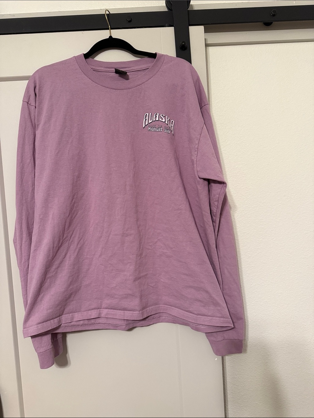 Lavender Alaska Graphic Long-Sleeve Tee